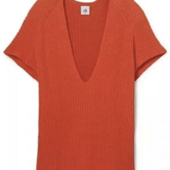 Cabi | Ruby Pullover Knit V Neck Short Sleeve Sweater | M - Picture 4 of 6